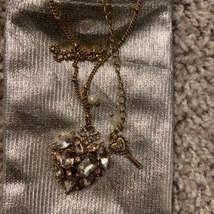 Betsy Johnson Heart Necklace